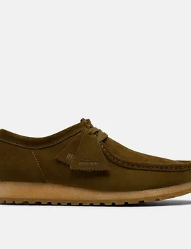 Originals Mens Wallabee Rb Boat Shoes In Green - Size Uk 9.5 - Clarks - FashionsVida