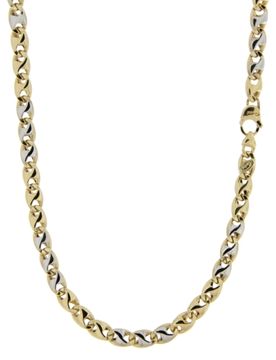 Collana Uomo Oro Giallo Bianco GL100558