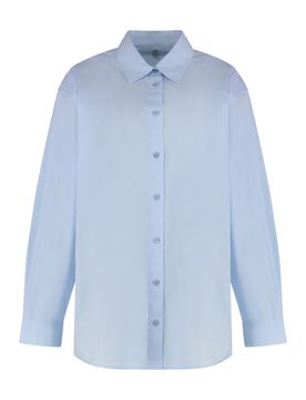 Totême Cotton Long-Sleeve Button-Front Shirt