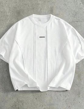 Camiseta de manga corta holgada y casual para hombre de talla grande, unicolor, vacaciones, regalos del Día del Padre, fútbol