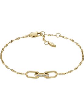 FOSSIL Pulsera oro / transparente