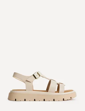 Women's Adventure Beige Gladiator Flat Sandals Size: 4-Standard Fit - Beige - Size: 4-Standard Fit - Linzi - FashionsVida