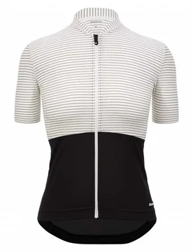 Maglia A Maniche Corte Colore Riga Black - Santini - FashionsVida