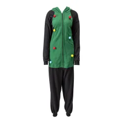 Kuschel-Overall „Weihnachten“ M schwarz gruen