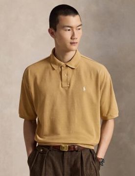 Para hombre. 710B18907007 Polo de piqué Relaxed Fit (S), Casual, Algodón, Manga corta