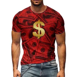 Hawaiian Style Abstract Dizzy Pattern Men's 3D Printed Short Sleeve T-Shirt - Holiday Gift