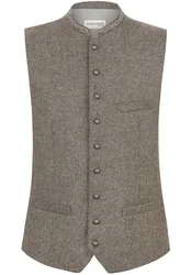 Trachtenweste Devito (kiesel, Gr. 48) von Classics für Herren, Oberteile, 50% Wolle, 25% Viskose, 25% Polyester