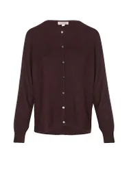 Kaschmircardigan dunkelrot S damen