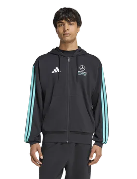 Mercedes Herren Kapuzenpullover - Schwarz - Größe XL - Baumwoll-Jersey Black XL - Adidas - FashionsVida