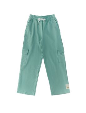 Pantalone felpa cargo VERDE MENTA 16