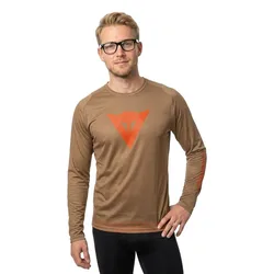 Bike Maglietta A Maniche Lunghe Aer Brown / Red
