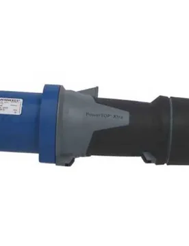 Power Top Xtra Ip44 3 Poles Male Plug 63a 230v Light Blue / Grey / Black One Size unisex - Mennekes - FashionsVida