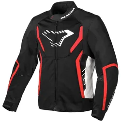 Giacca Moto Softshell Grisco Nero Bianco Rosso taglia 3XL