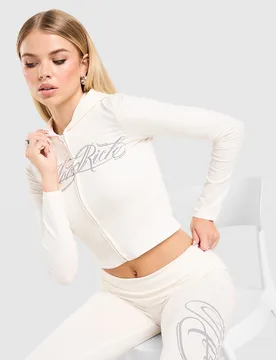 Celeste Foundation Full Zip Hoodie - Damen, Weiss - female - Size: M - Hoodrich - FashionsVida