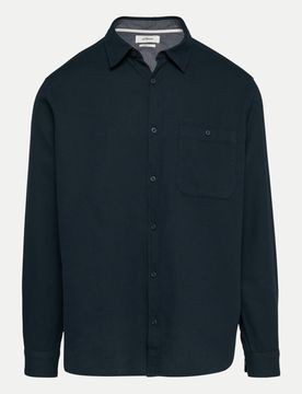 RED LABEL Regular-Fit Hemd mit Struktur Schwarz XL