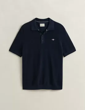 MICRO TEXTURED COTTON SS POLO male