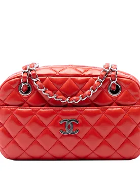 Quilted Lambskin Camera Bag - Chanel - FashionsVida