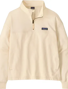 Sweat polaire zippé à 1/4 - W's Ahnya P/O Natural en Coton - Taille M - Beige - Patagonia - FashionsVida