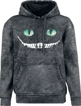 Disney Kapuzenpullover - Cheshire Cat Smile Hoodie female - S bis XL - für Damen - Größe S - grau - EMP exklusives Merchandise! - Frauen - female - Alice im Wunderland - FashionsVida