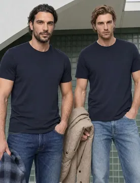 Street One 2 PACK Basic T-Shirts male Blau