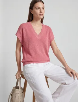 Top de punto fino de mujer con detalle en brillo - Vero Moda - FashionsVida
