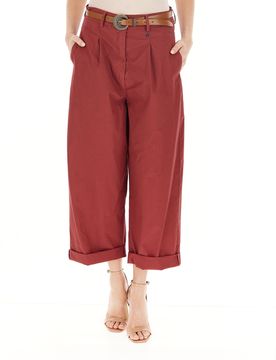 Dixie Pantalone wide leg MATTONE S