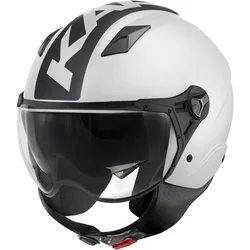 Casco Moto Jet KV57 STRIKER Bianco Nero taglia XS