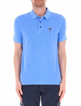Polo maniche corte AZZURRO POLVERE M