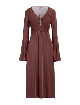 Vestido midi Mujer Marrón M Mujer - Otro Amor - FashionsVida
