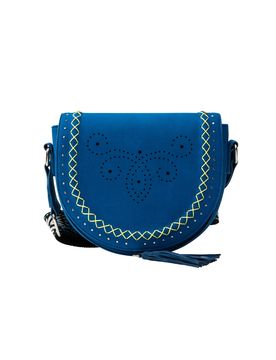 IZIA Bolso de hombro azul / lima