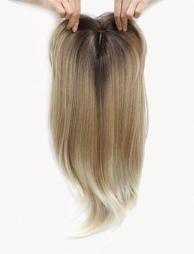Postizos para la pérdida de cabello de 18 pulgadas para mujeres, postizo de 6.5X6.5 pulgadas para añadir volumen extra de cabello, postizos de cabel