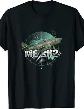 Airplane Me-262 World War Two Fighter Jet T-Shirt Men's Summer Cotton O-neck T-Shirt Gift - Aliexpress - FashionsVida