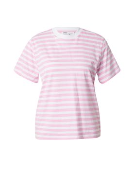 ONLY Camiseta rosa claro / blanco
