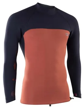 T-shirt Thermique à Manches Longues Neo Top 2/2 Mm Sunbaked / Maroon XS - Ion - FashionsVida