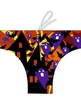 Halloween Pumpkin Swimming Brief Multicoloured 3XL Men - TURBO - FashionsVida