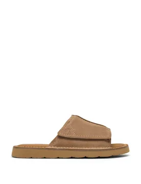 Wide Fit Suede Slip-On Sandals Sand male - Clarks - FashionsVida