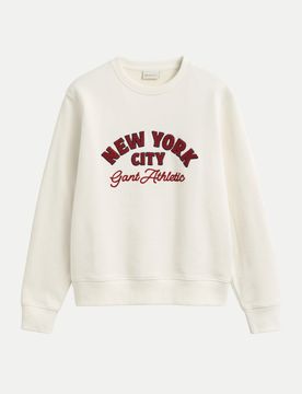 Sweatshirt mit Schriftzug Weiß 3XL