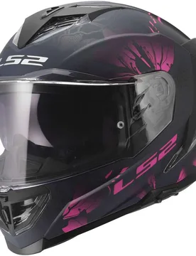 Casco Moto Integrale FF818 STORM III BURST Nero Rosa taglia XS - LS2 - FashionsVida