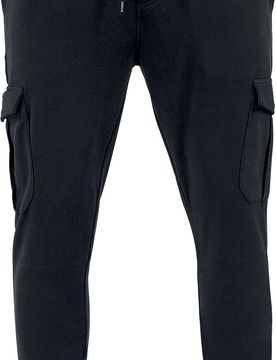Trainingshose - Fitted Cargo Sweatpants - L bis 4XL - für Männer - Größe 4XL - schwarz - Männer - male
