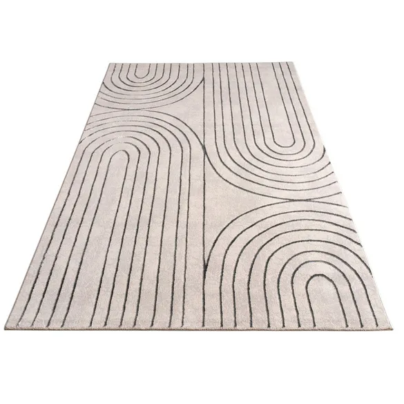 Kurzflor Teppich Tuana 215 Grau - Paco Home - FashionsVida