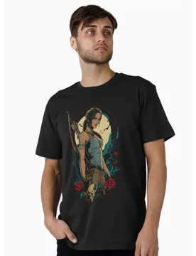S Retro video game Tomb Raider 0401 Lara Croft Gift t shirt for men 100% cotton printed Graphic Clothes All size Tops S-6XL - Aliexpress - FashionsVida