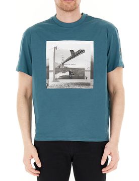 T-shirt girocollo PETROLIO L