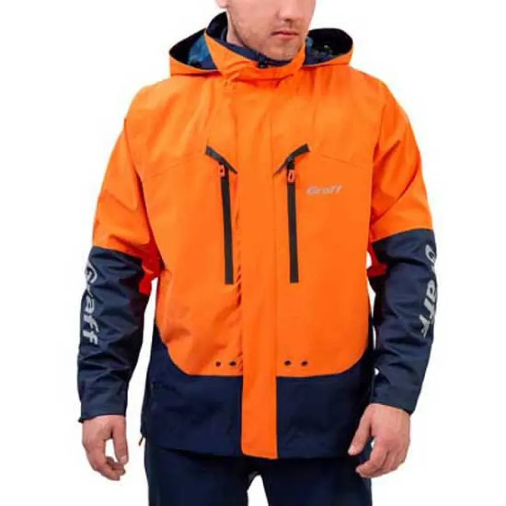 B-2 Jacket Orange / Blue L Men - Graff - FashionsVida