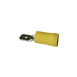 Male Flat Terminal 6.3 Mm 100 Units Yellow 2.5-6 mm2 unisex
