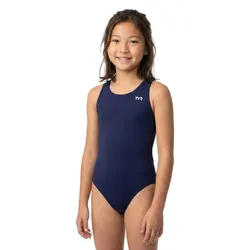 Durafast Elite Solid Maxfit Swimsuit Navy 7-8 Years Girls