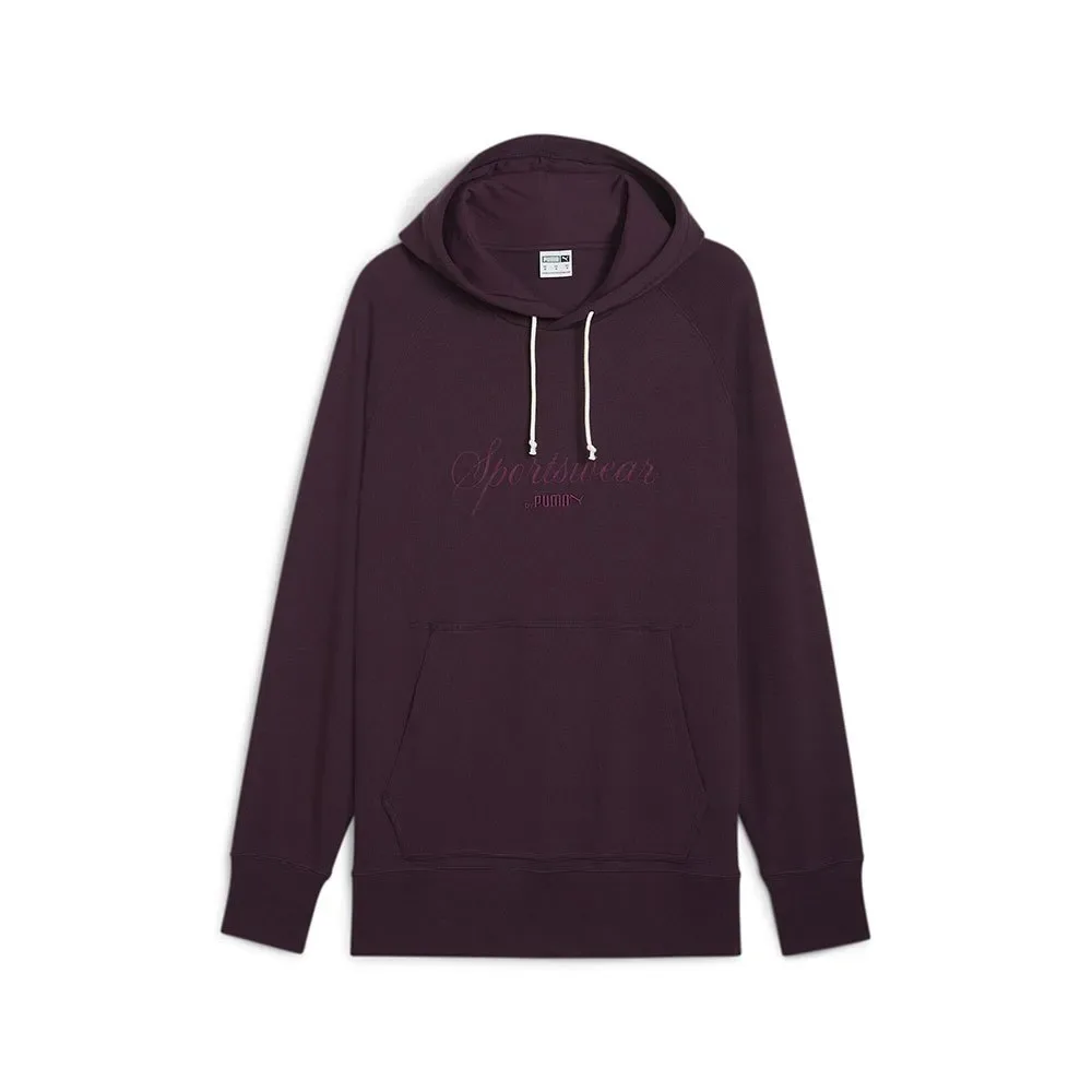 Select Felpa Con Cappuccio Classics+ Relaxed Midnight Plum S - Puma - FashionsVida