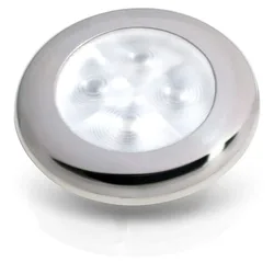 Stainless Steel Round Warm White Courtesy Light 12v 0.5w Silver One Size unisex