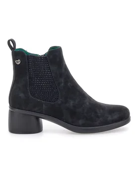 Tronchetti neri vegan con tacco e memory plantare J5352210 40 - ECO BIO - FashionsVida