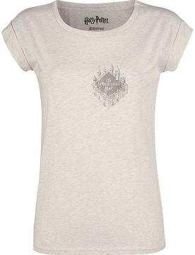 T-Shirt - Karte des Rumtreibers UV - XXL bis 3XL - für Damen - Größe 3XL - creme meliert - EMP exklusives Merchandise! - Frauen - female