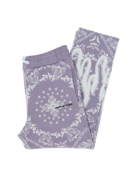 Pantalone Tuta Leggero Uomo Bandana Print Pants Lilac